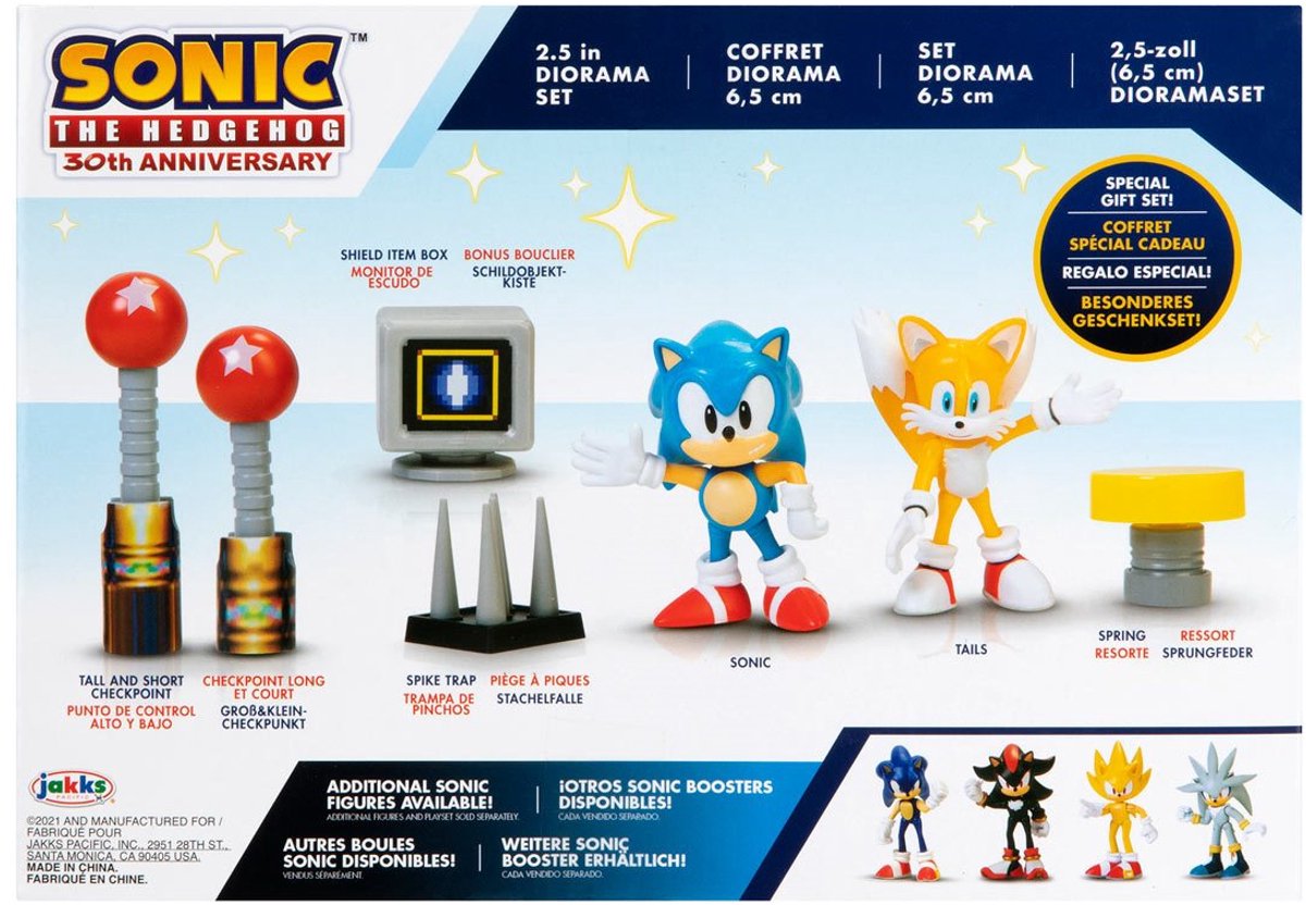 Sonic - The Hedgehog Diorama Playset 30th Anniversary 6 cm