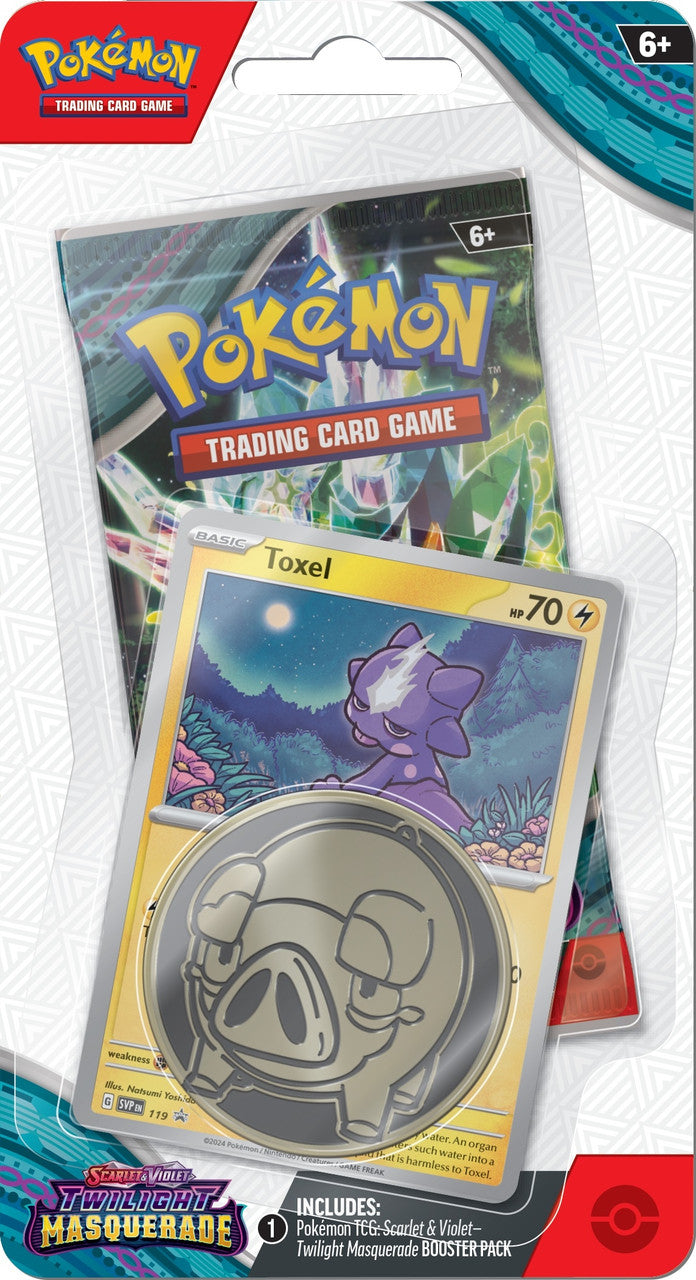 Pokemon Twilight Masquerade Checklane Blister – Toxel