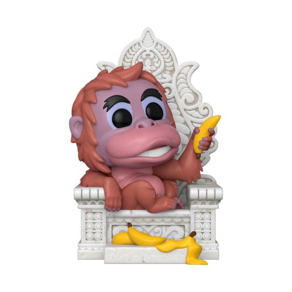 Le Livre de la Jungle POP! Figurine en vinyle de luxe King Louie sur trône 13 cm