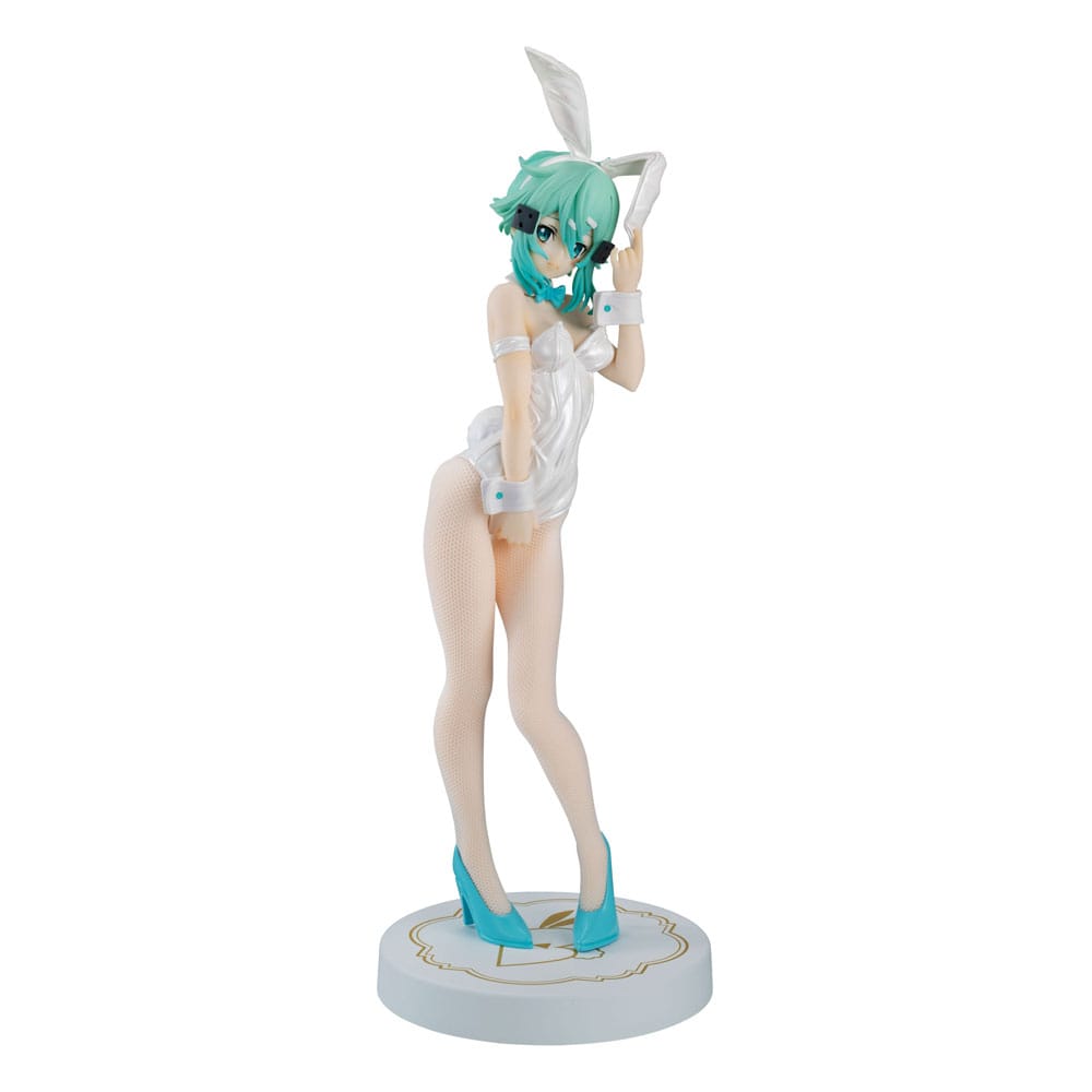 Sword Art Online BiCute Bunnies PVC Statue – Sinon White Pearl Ver. 28 cm | Gedetailleerde Anime Figurine