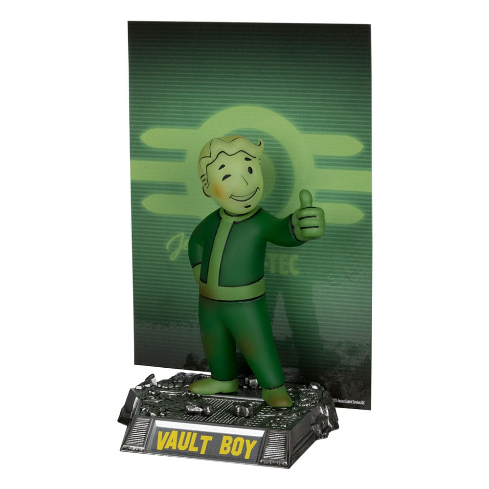 Fallout Movie Maniacs PVC Statue – Vault Boy 13 cm | Glow In The Dark Collectible