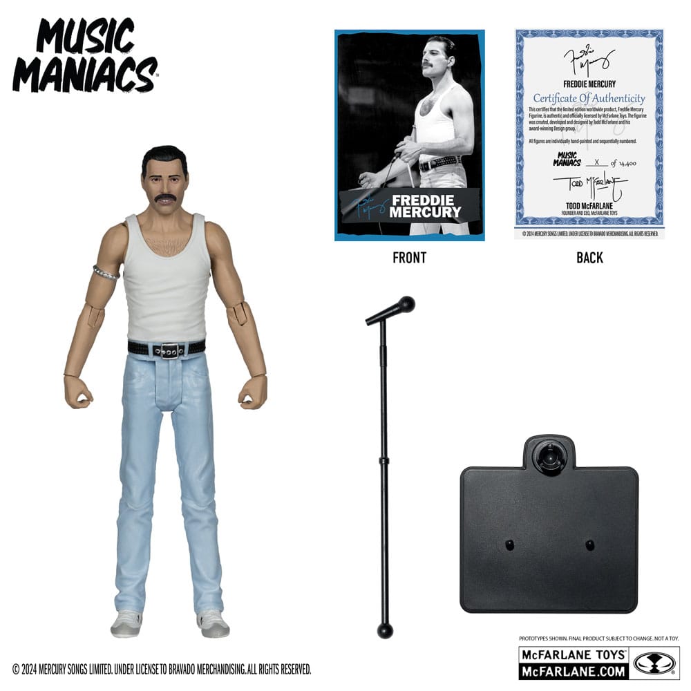 Figurine Rock de Music Maniacs Freddy Mercury 15 cm