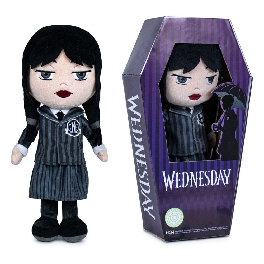 Wednesday Plush Figure Wednesday 32 cm with Coffin - Uniform