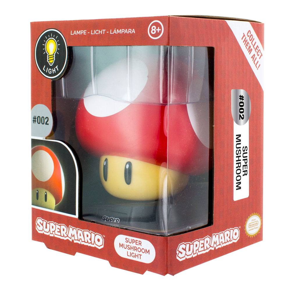 Champignon lumineux 3D Super Mario 10 cm