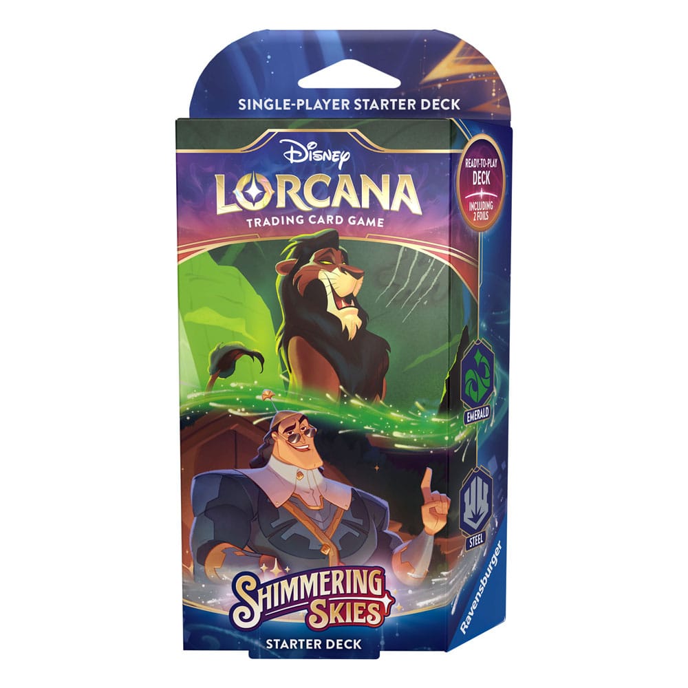 Disney Lorcana TCG – Ciel chatoyant – Deck de démarrage Scar & Kronk