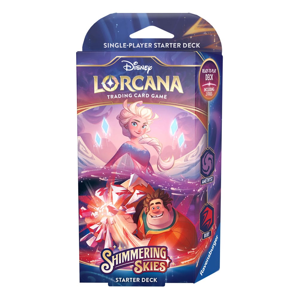 Disney Lorcana TCG – Ciel chatoyant – Deck de démarrage Elsa et Ralph