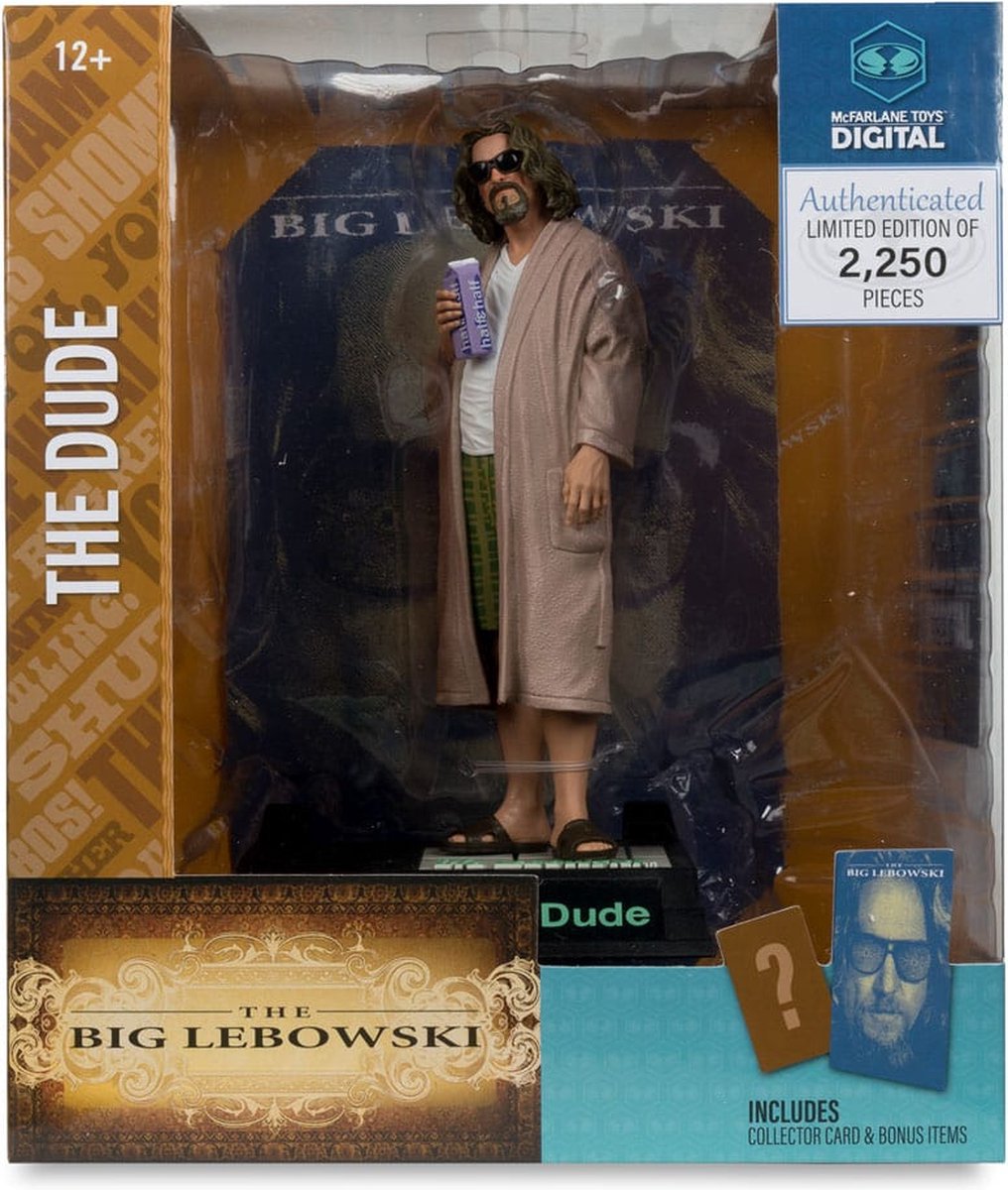 The Big Lebowski Movie Maniacs Action Figure The Dude (McFarlane Digital) 15 cm