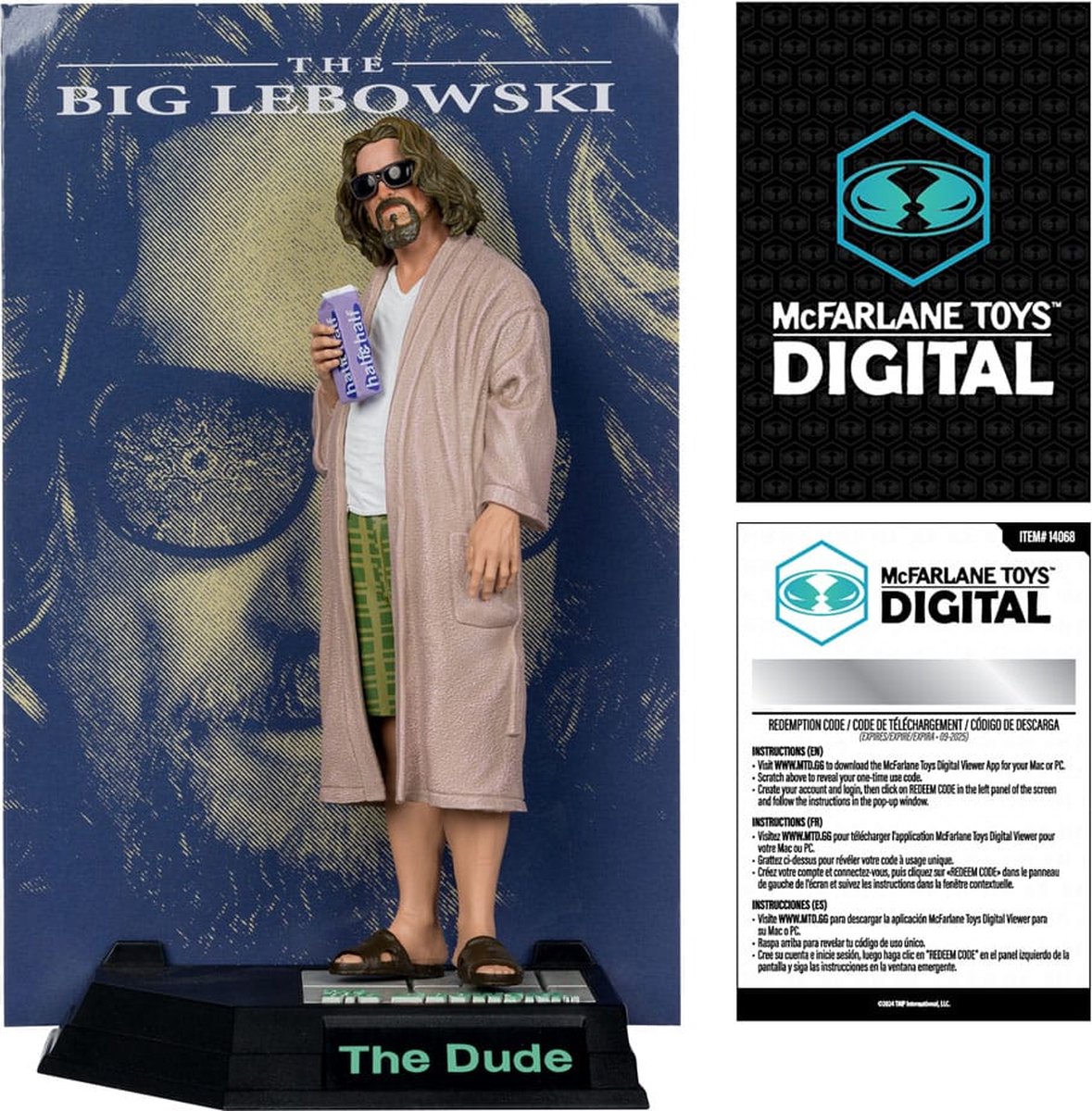 The Big Lebowski Movie Maniacs Action Figure The Dude (McFarlane Digital) 15 cm