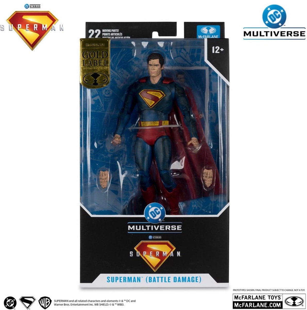 Superman (2025) DC Multiverse Action Figure Superman (Battle Damaged) (Gold Label) 18 cm
