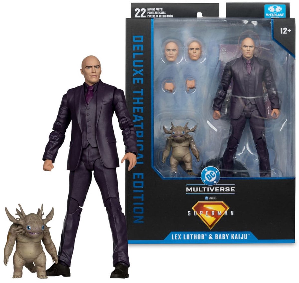 McFarlane Toys Superman (2025) DC Multiverse Deluxe Action Figure Lex Luthor met Baby Kaiju (Deluxe Theatrical Edition) 18 cm Action Figuur