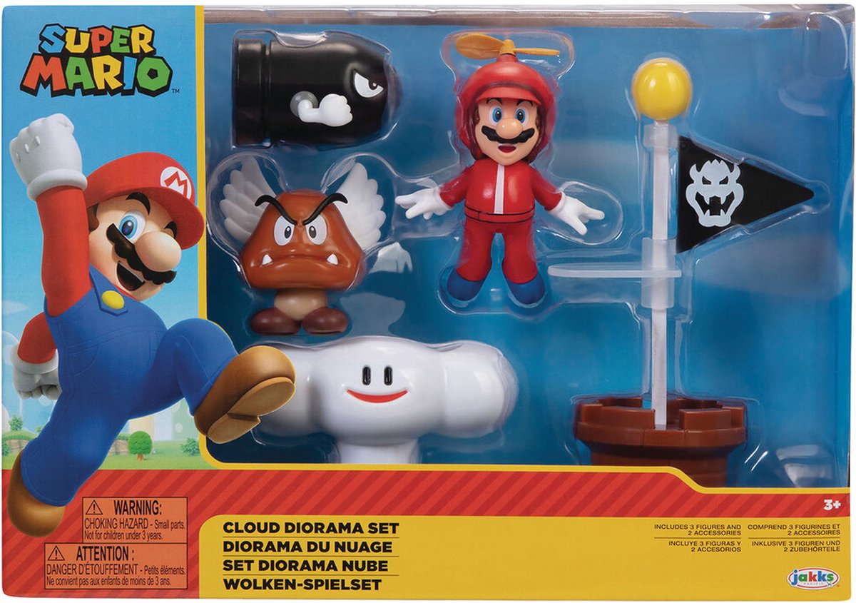 World of Nintendo Super Mario Diorama Set Cloud