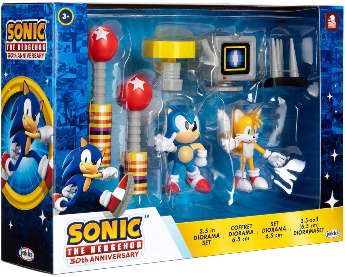 Sonic - The Hedgehog Diorama Playset 30th Anniversary 6 cm