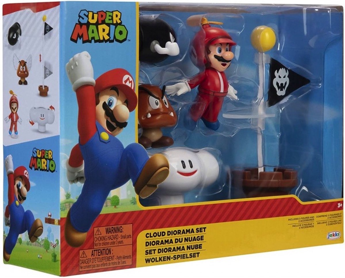 World of Nintendo Super Mario Diorama Set Cloud