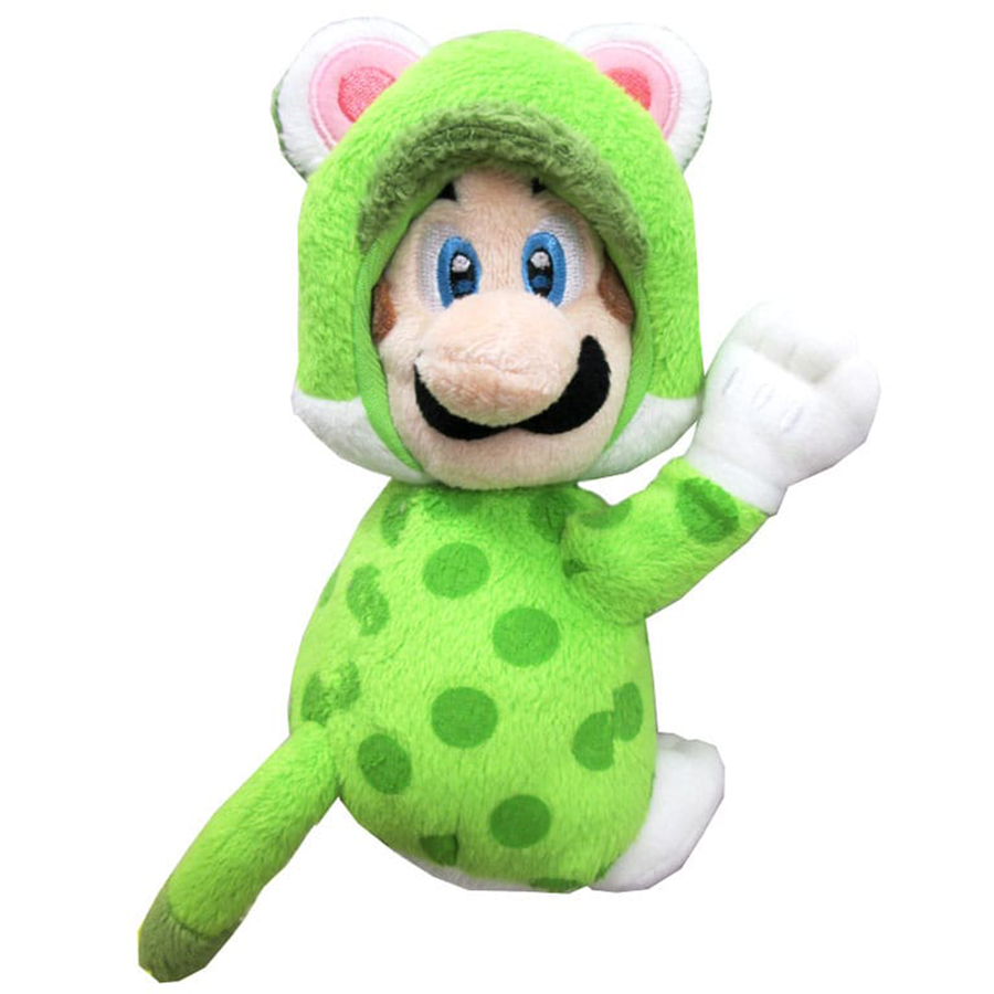 Super Mario Magnet Plush Figure Cat Luigi 19 cm