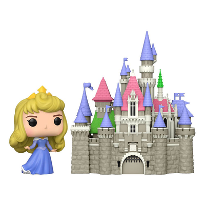 Disney : Princesse ultime POP ! Figurine en vinyle Town Aurora &amp; Castle (La Belle au bois dormant) 9 cm