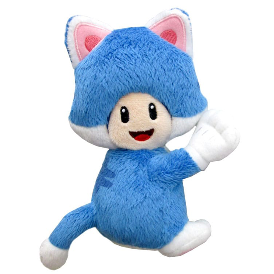 Super Mario Magnet Plush Figure Cat Toad 15 cm