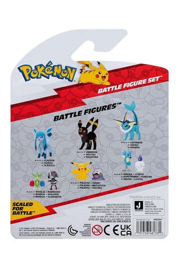 Pokémon Battle Figure Set Figure 3-Pack Pikachu, Omanyte, Lucario