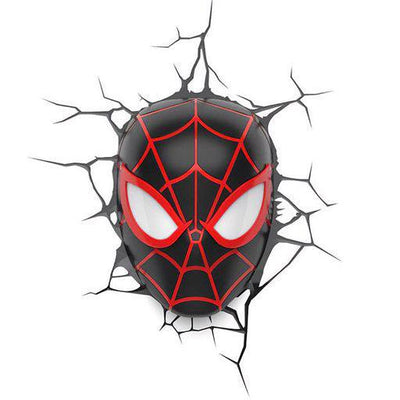 Marvel 3D LED Light Spider-Man Miles Morales Face 3D