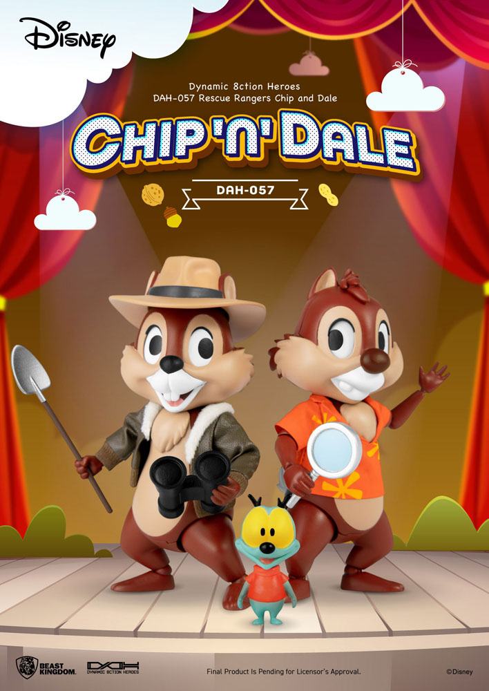 Chip 'n Dale: Rescue Rangers Dynamic 8ction Heroes Action Figures 1/9 Chip & Dale 10 cm