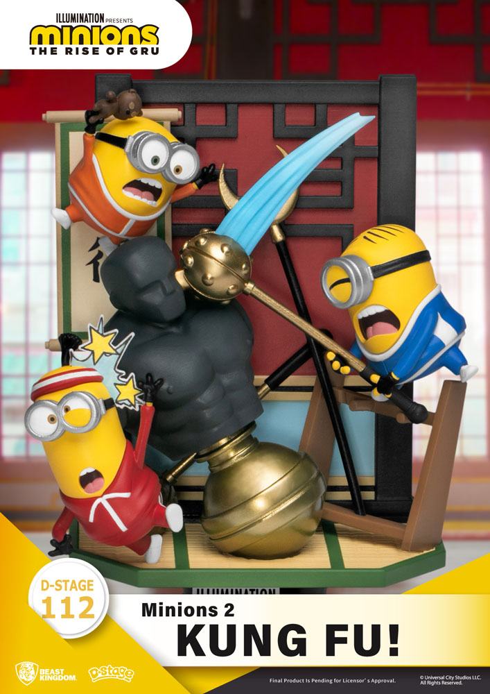 Minions 2 D-Stage PVC Diorama Kung Fu! 15 cm