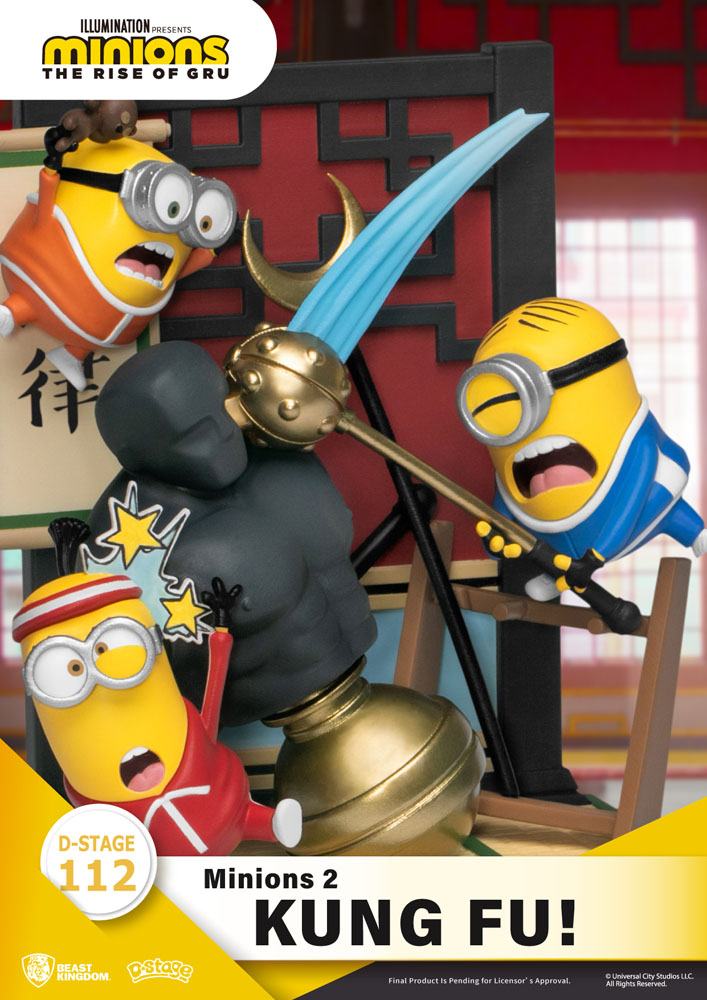 Minions 2 D-Stage PVC Diorama Kung Fu! 15 cm