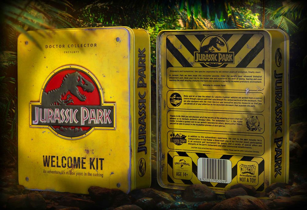 Jurassic Park Welcome Kit Standard – met metalen doos & accessoires