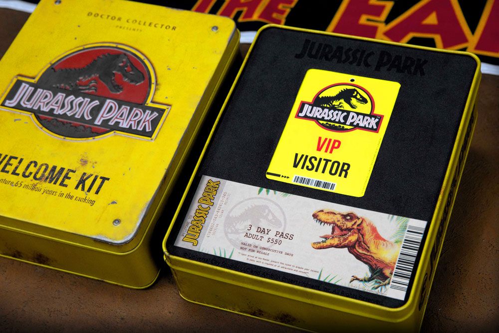 Jurassic Park Welcome Kit Standard – met metalen doos & accessoires