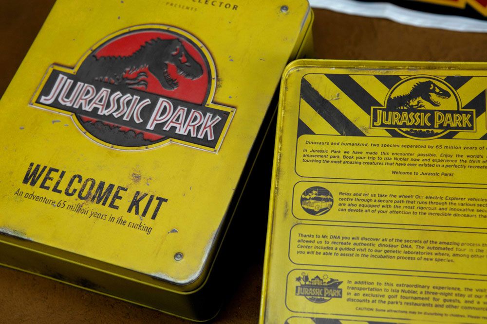 Jurassic Park Welcome Kit Standard – met metalen doos & accessoires