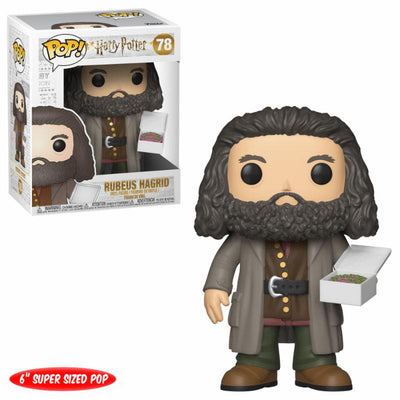 Harry Potter Super Sized POP! Movies Vinyl Figure Hagrid with Cake 14 cm