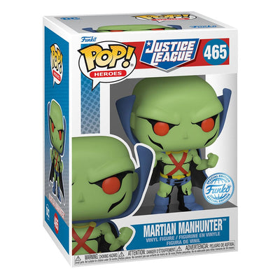 POP de DC Comics ! Figurine en vinyle Heroes JL Comic - Martian Manhunter 9 cm