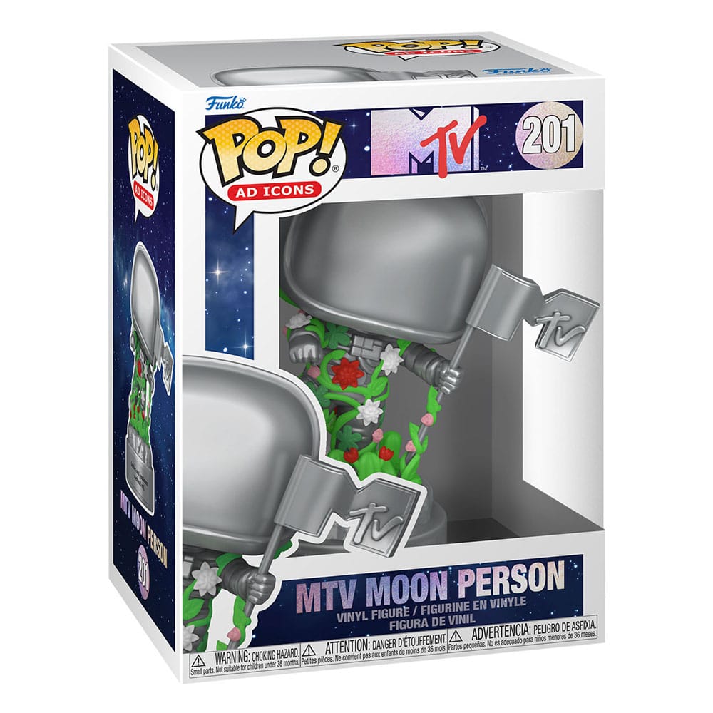 MTV 40th POP! Ad Icons Vinyl Figure Moon Person 9 cm POP! Figures MTV