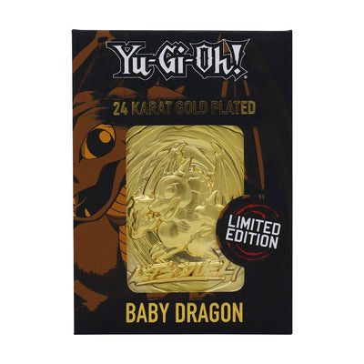 Yu-Gi-Oh! Replica Card Baby Dragon (gold plated)