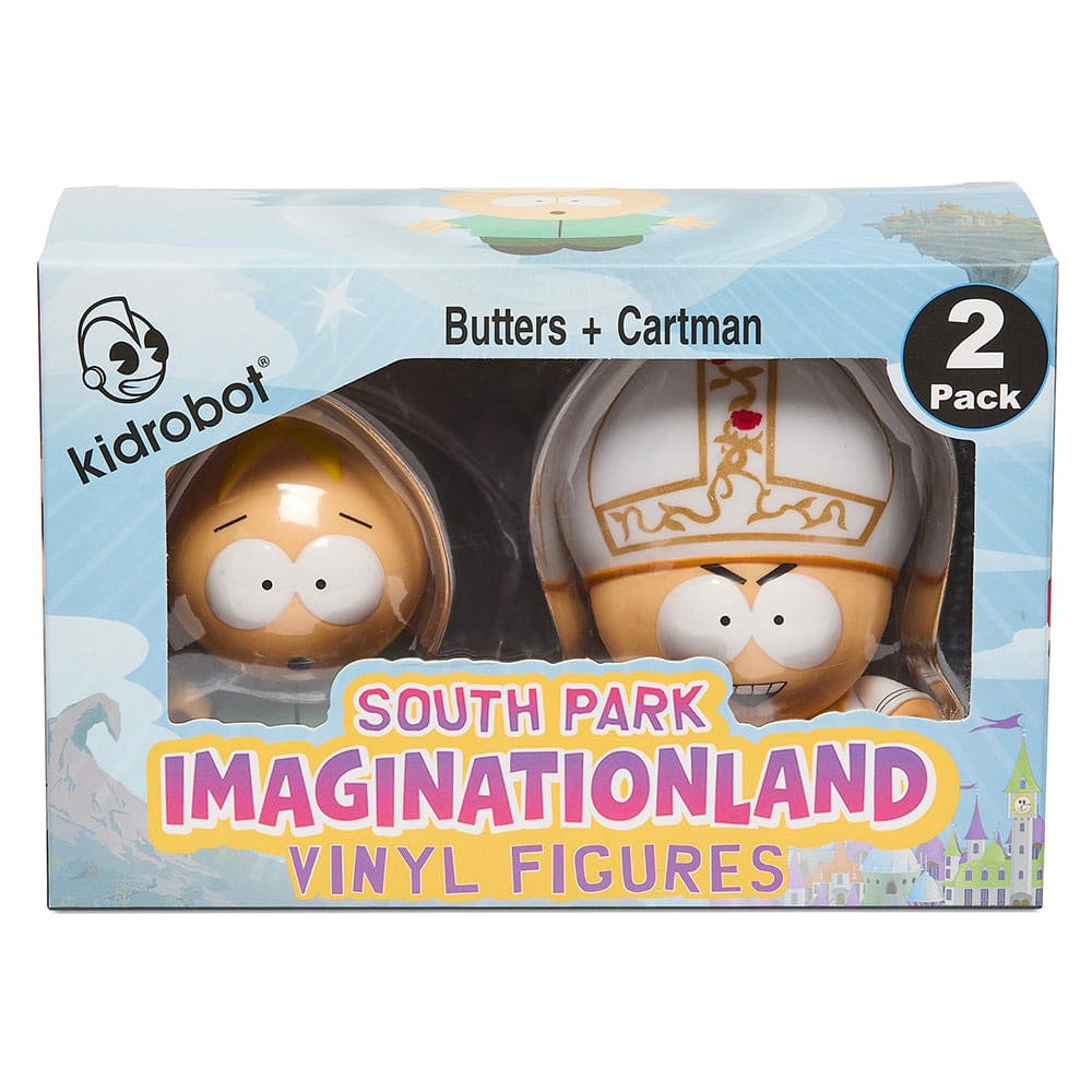 South Park : Imaginationland Butters et Cartman, figurine en vinyle de 3 pouces, paquet de 2