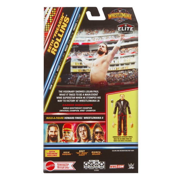 WWE WrestleMania Elite Collection Action Figure Seth "Freakin" Rollins 15 cm