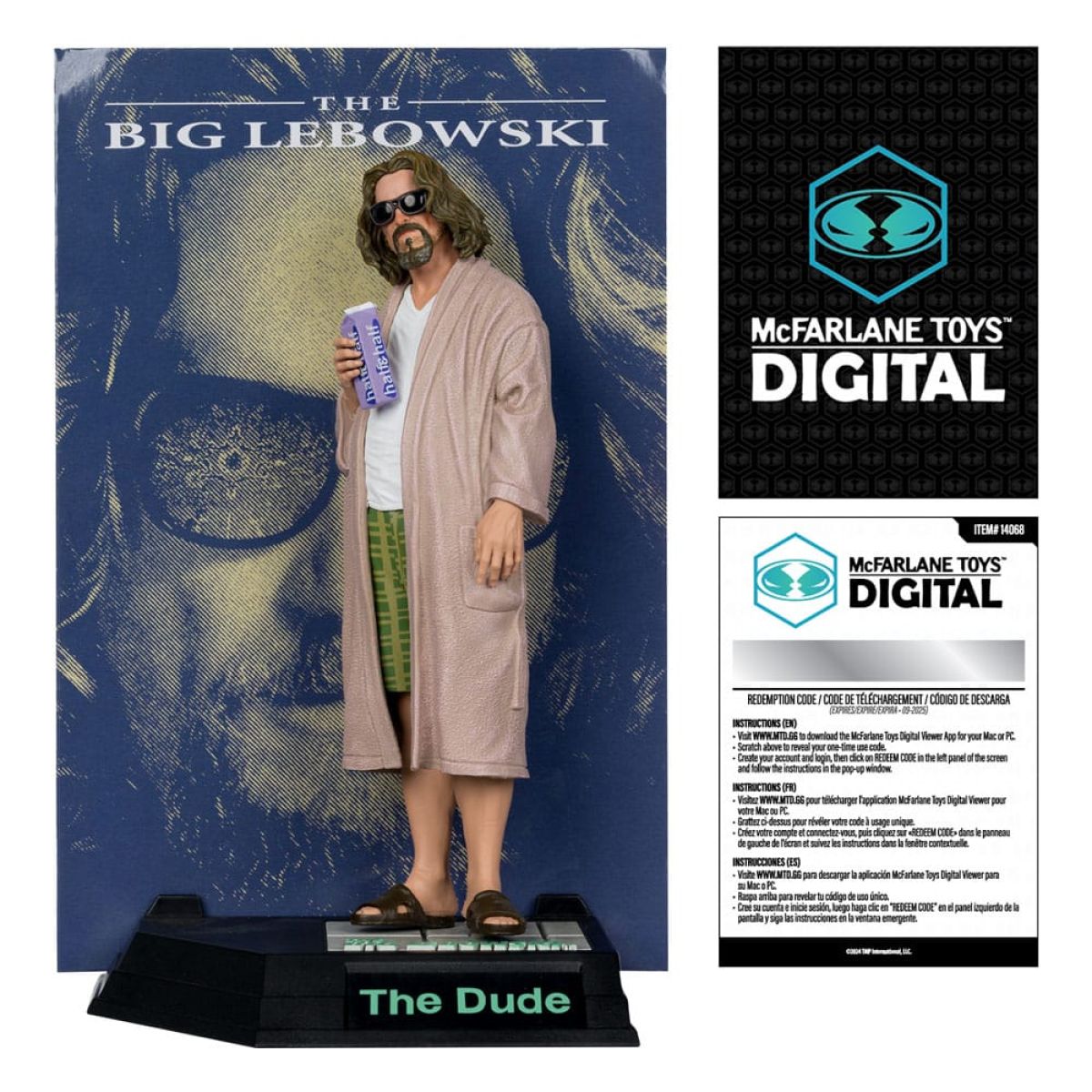 The Big Lebowski Movie Maniacs Action Figure The Dude (McFarlane Digital) 15 cm