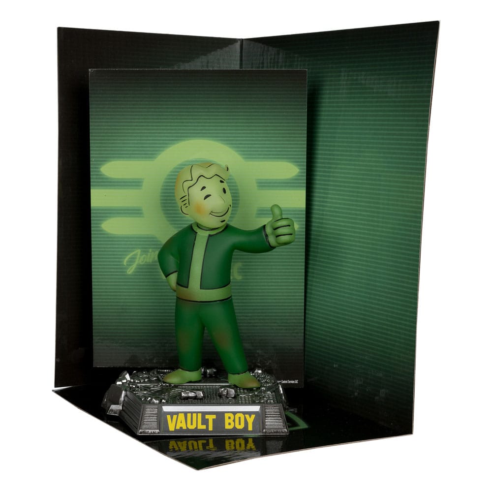 Fallout Movie Maniacs PVC Statue – Vault Boy 13 cm | Glow In The Dark Collectible