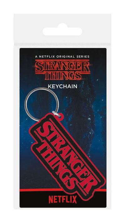 Stranger Things Rubber Keychain Logo 6 cm